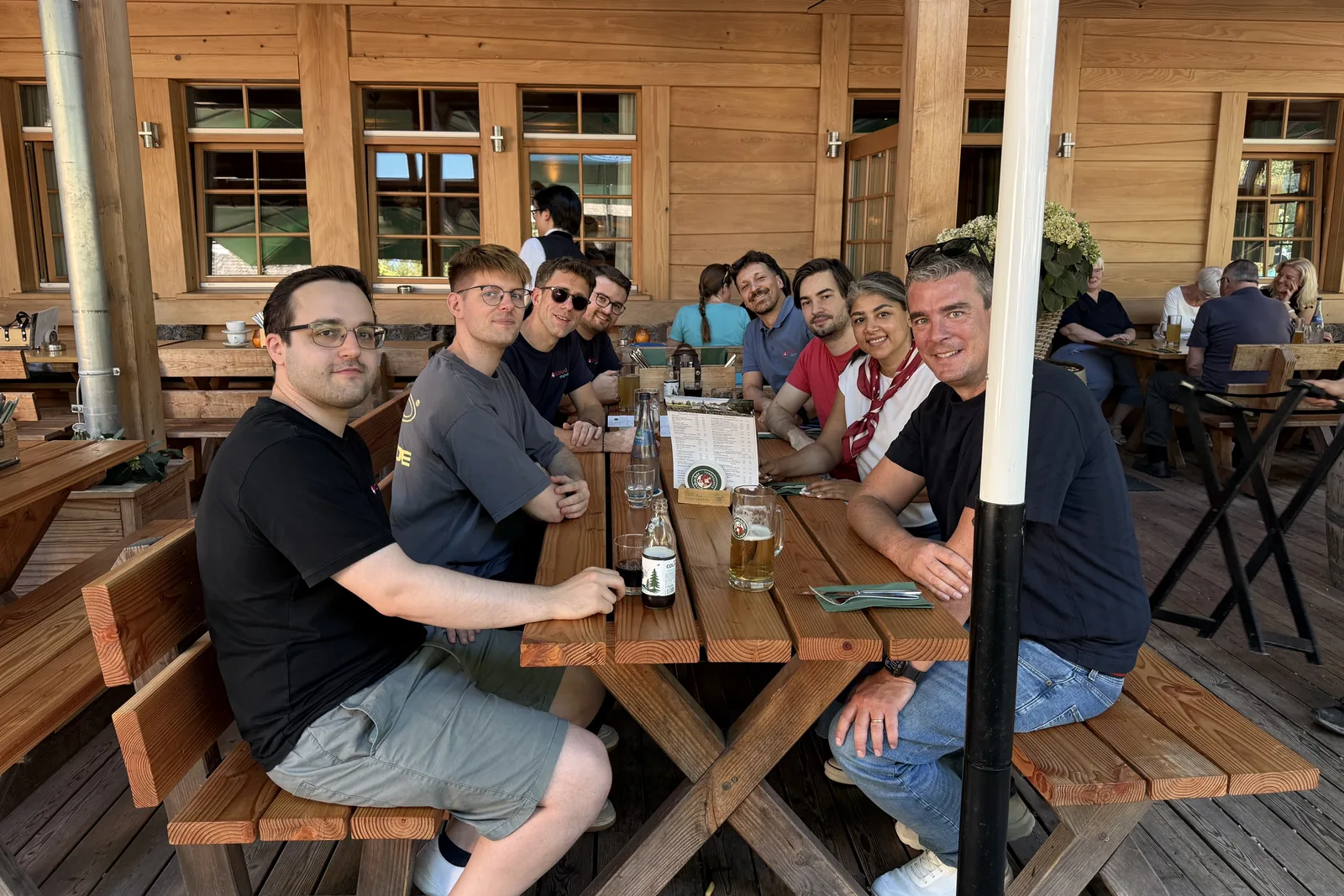 Das Team nach der Sommerrodelbahn